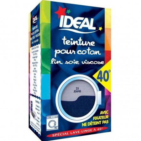 Teinture textile coton lin soie viscose jean bleu 90 g - IDEAL
