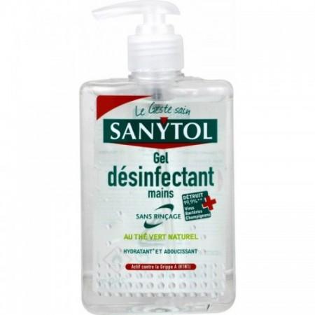 Gel mains désinfectant au thé vert 75 ml - SANYTOL