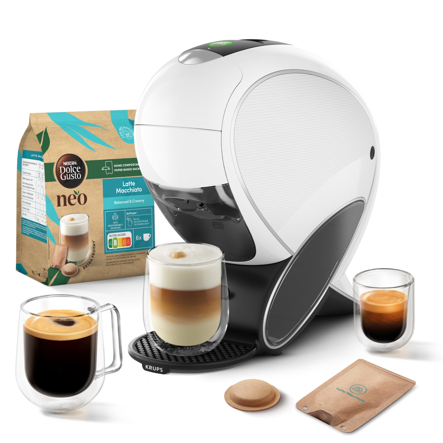 Machine a cafe Nescafe Dolce Gusto Neo blanche KP850110 - KRUPS