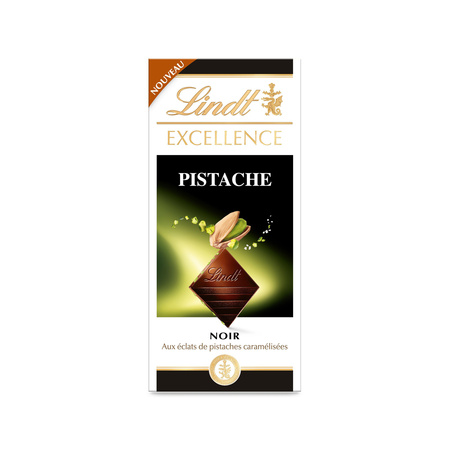 Tablette De Chocolat  Ecxcellence Noir Pistache 100g - LINDT