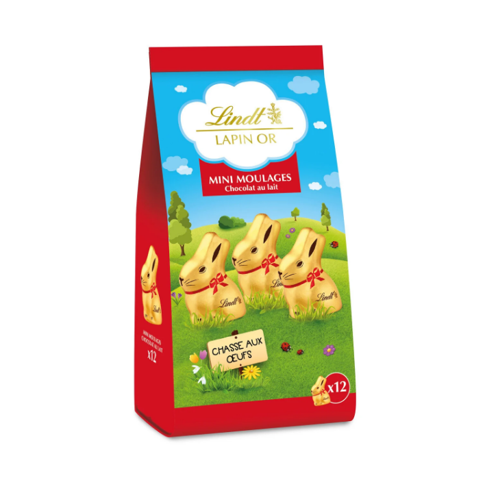 Mini coniglietti Gold di cioccolato al latte 120 g - LINDT