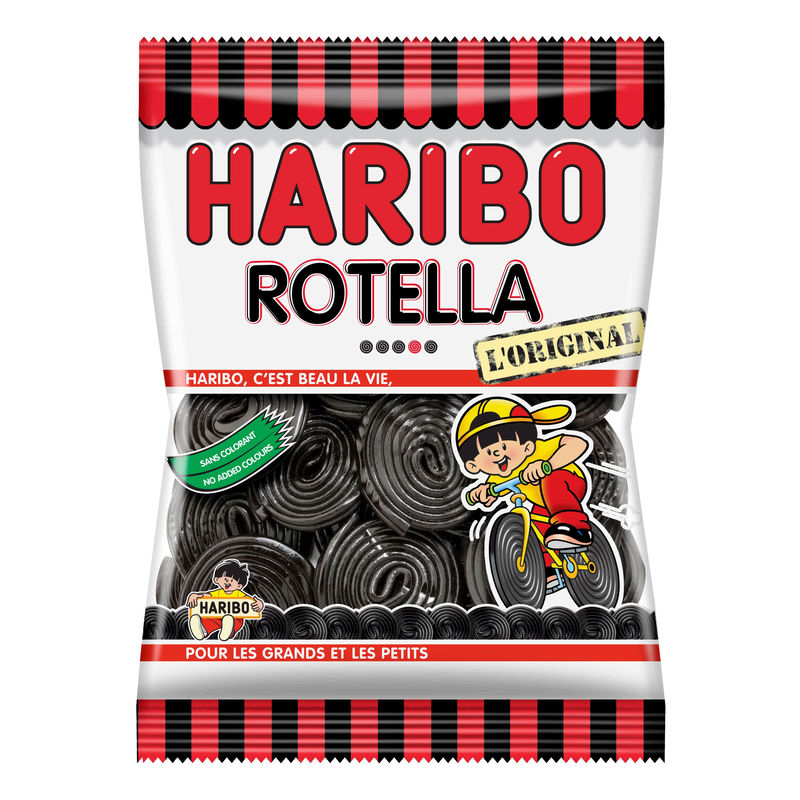 Bonbons Rotella Réglisse 300g - HARIBO
