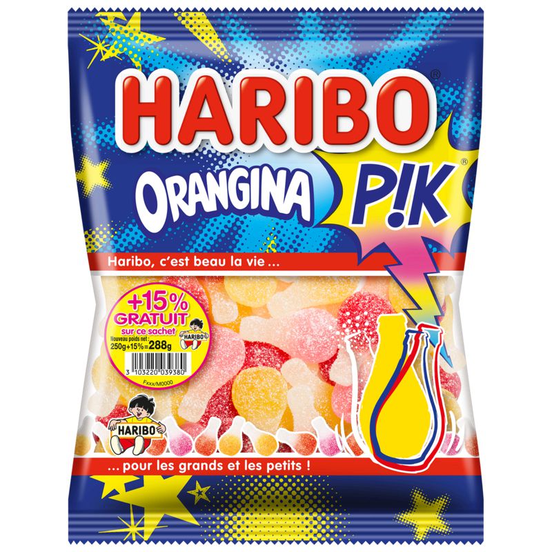 Orangina Pik-snoepjes; 250g - HARIBO
