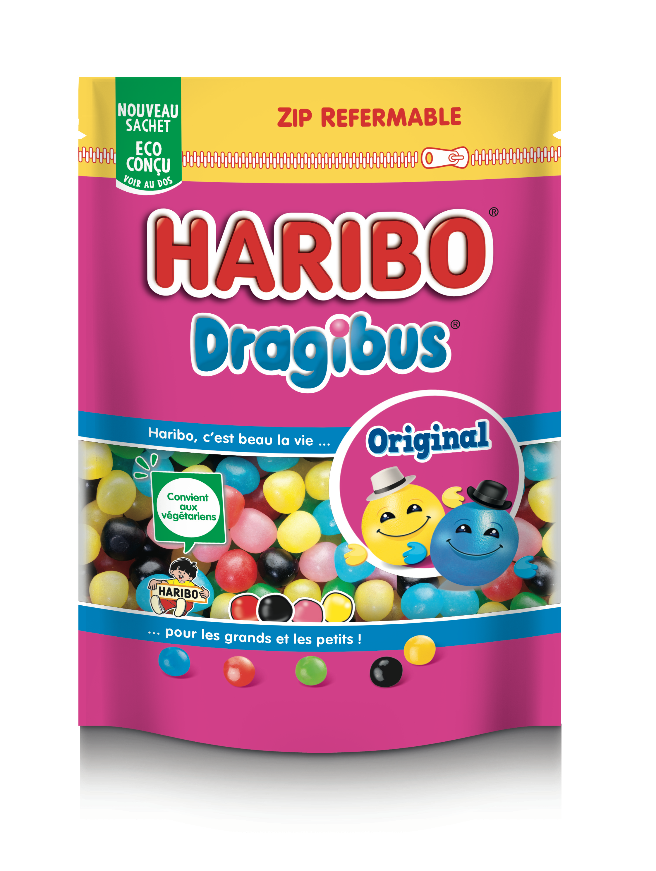 Конфеты Dragibus Original в дой-паке 220г - HARIBO