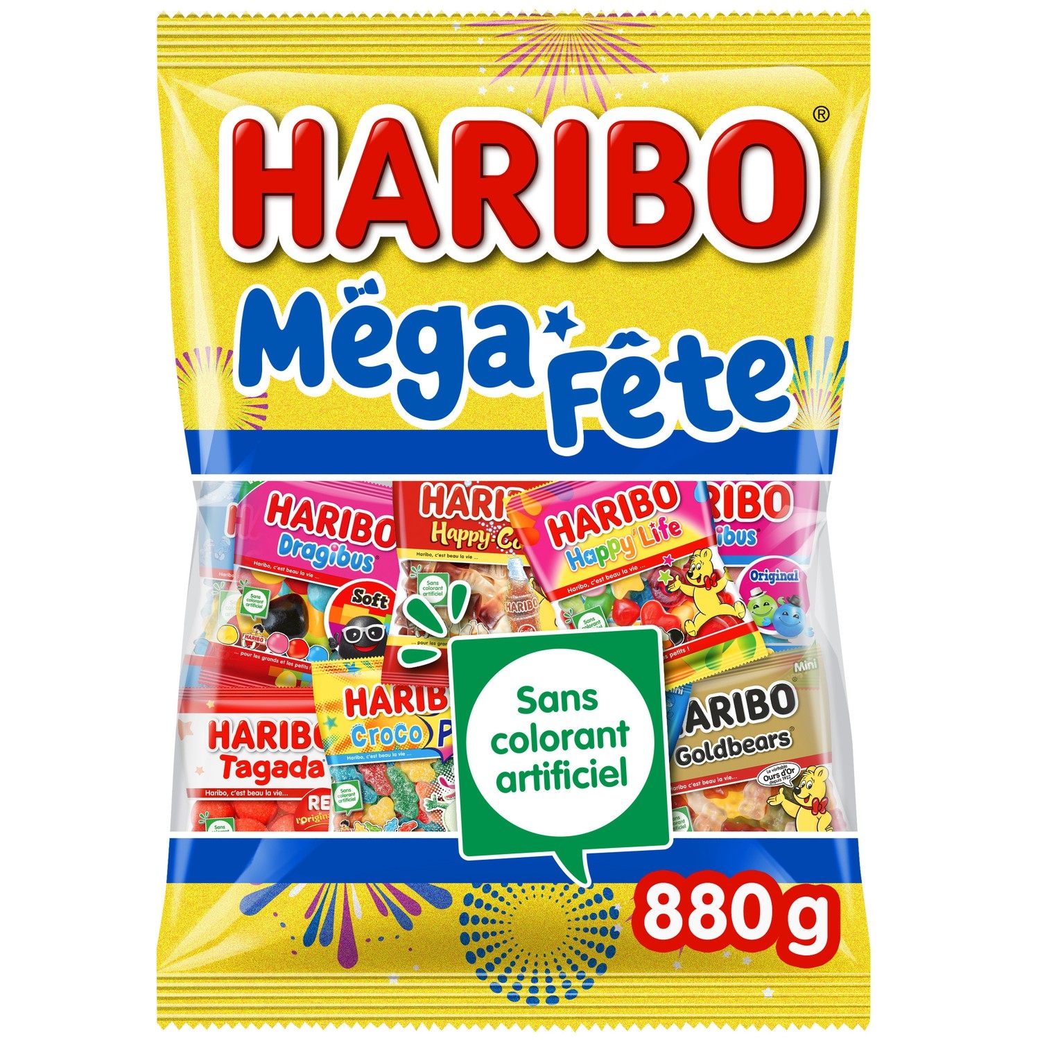 Assortiment de bonbons Méga Fête multipack 880 g - HARIBO