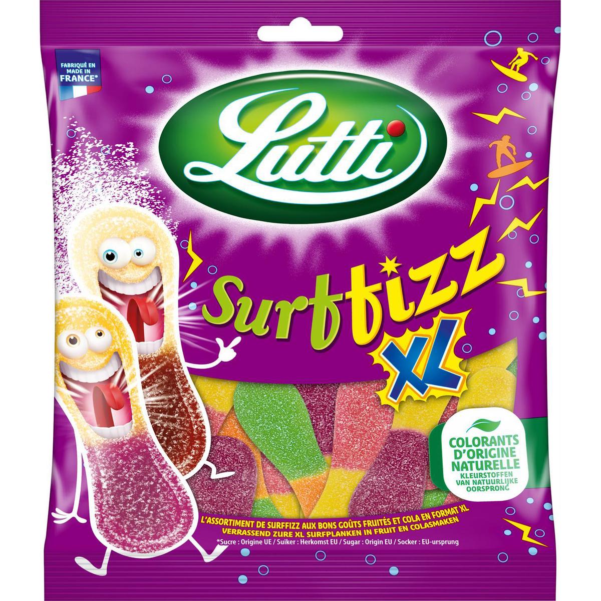 Bonbons assortiment Surffizz XL sans gluten; 200g - LUTTI
