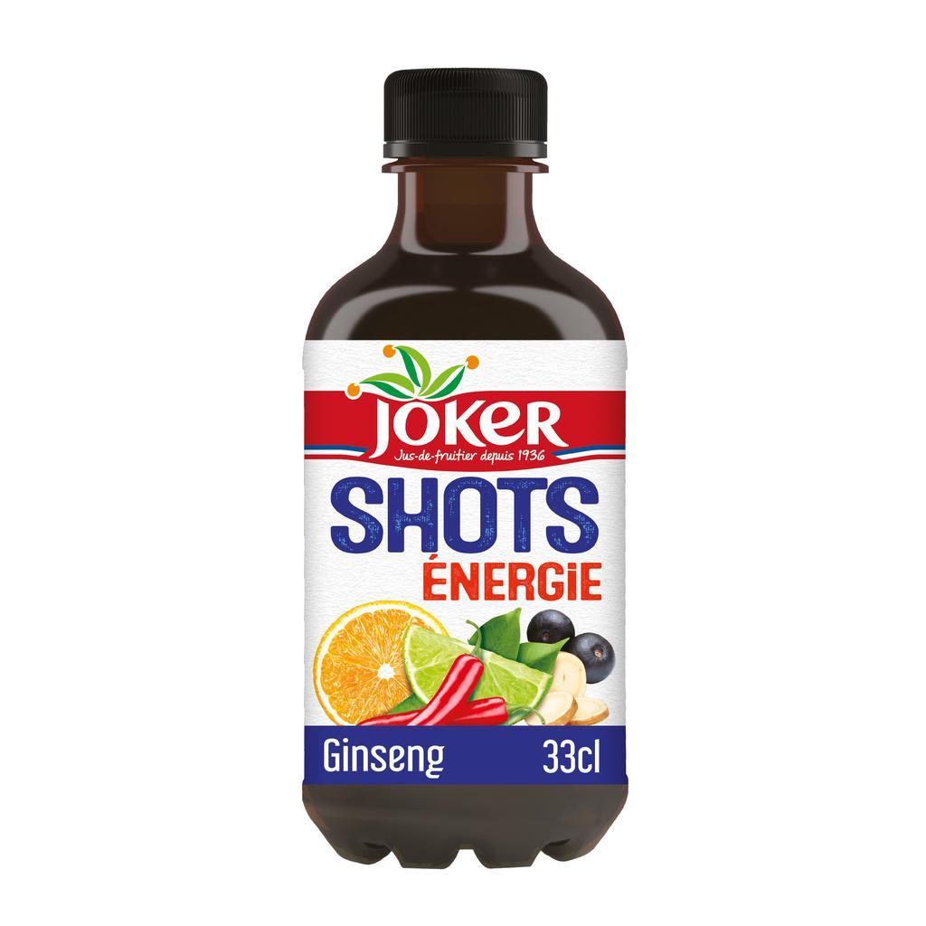 Kinywaji cha Shots Nishati chenye ginseng 33 cl - JOKER