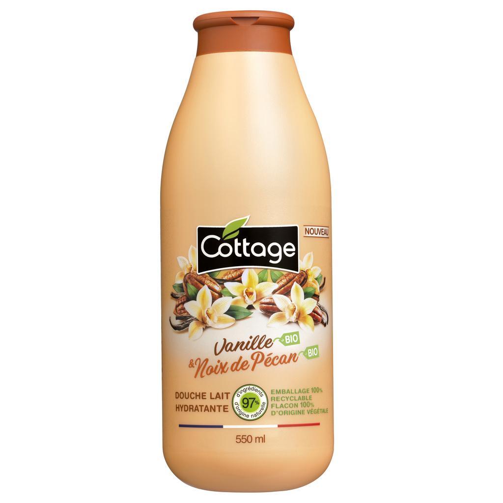 Doccia latte vaniglia e noci pecan bio 550 ml - COTTAGE