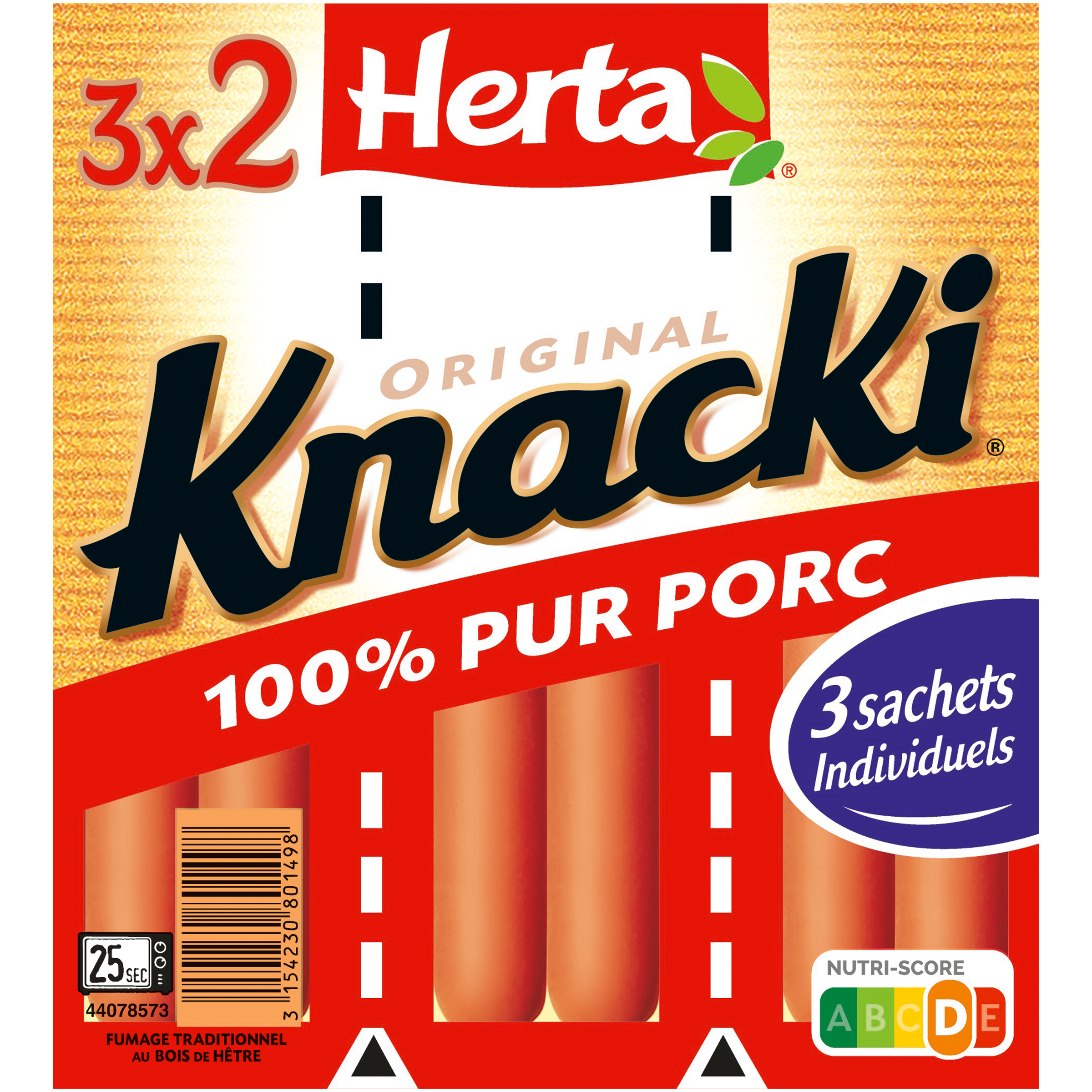 Molhos Knacki Original Porco 100% Puro, 210g - HERTA