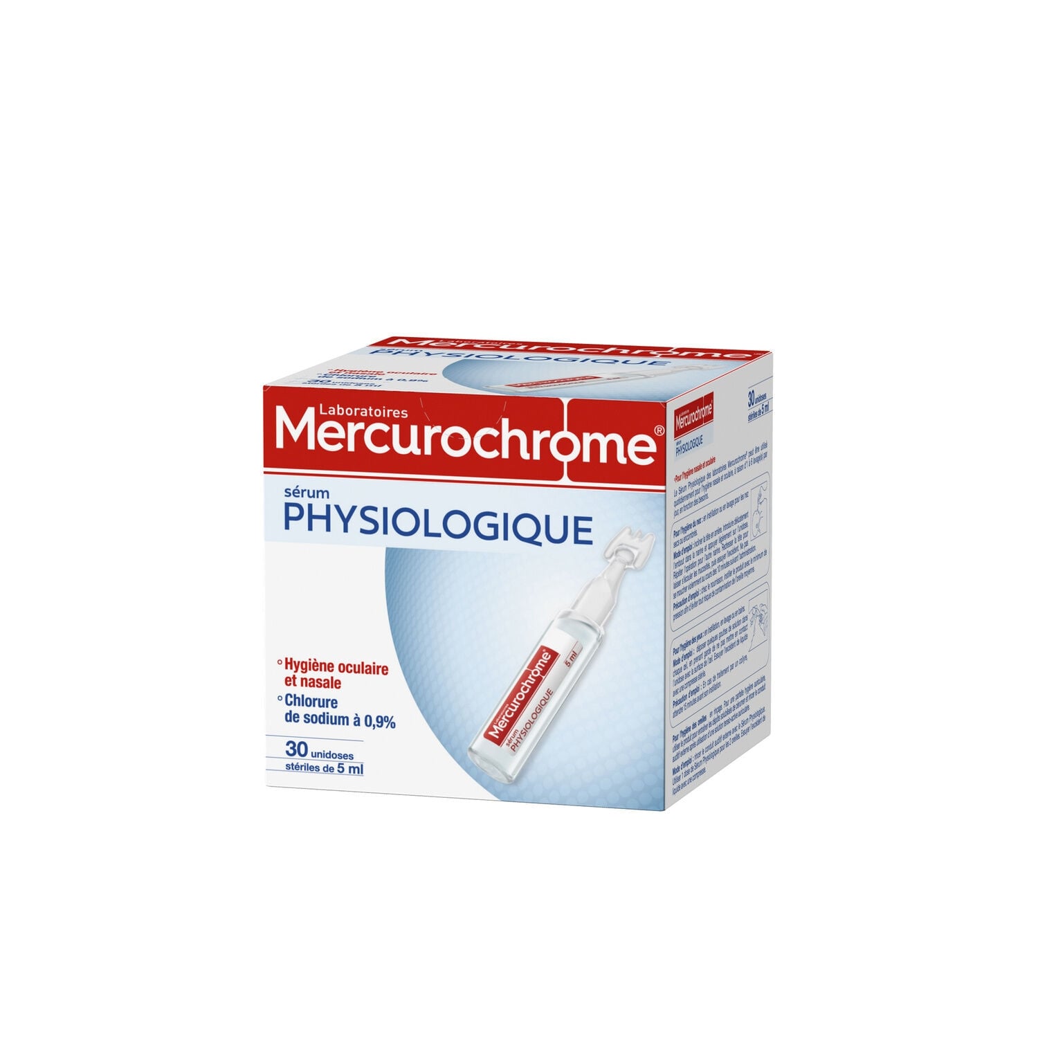 Sérum physiologique Solution Oculaire et Nasale x30 - MERCUROCHROME