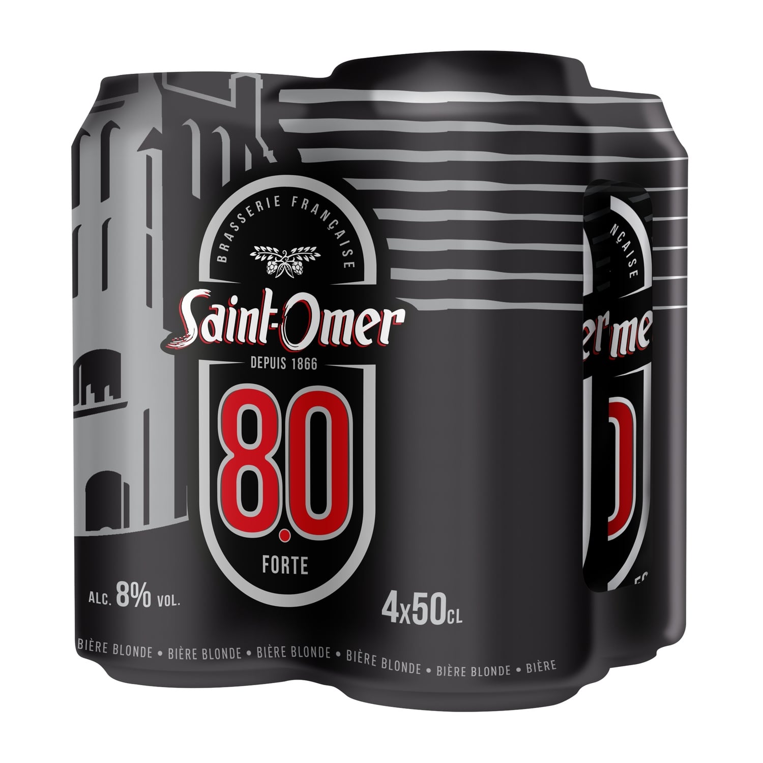 Bte 4x50cl Bier.8% St Ome