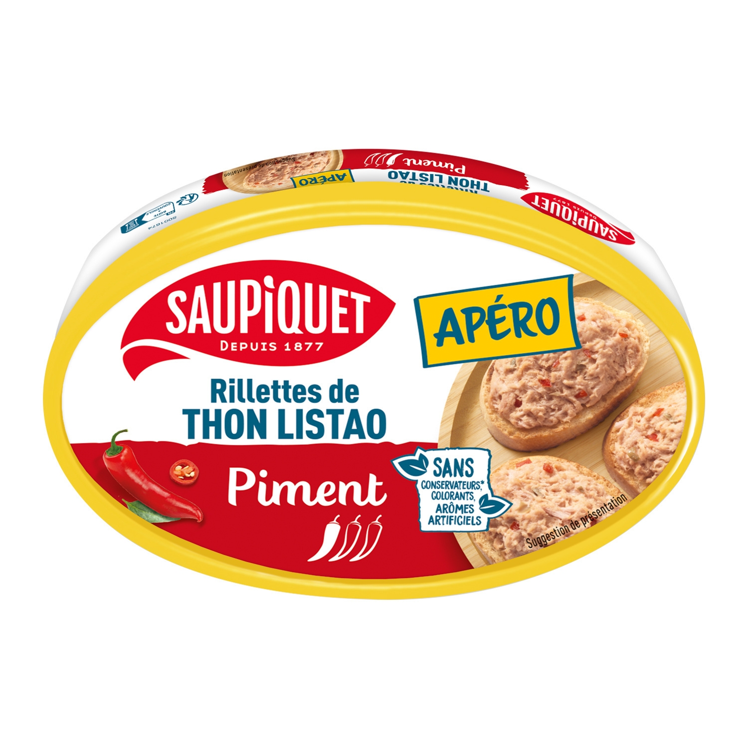 Rillettes de thon listao au piment 115 g - SAUPIQUET