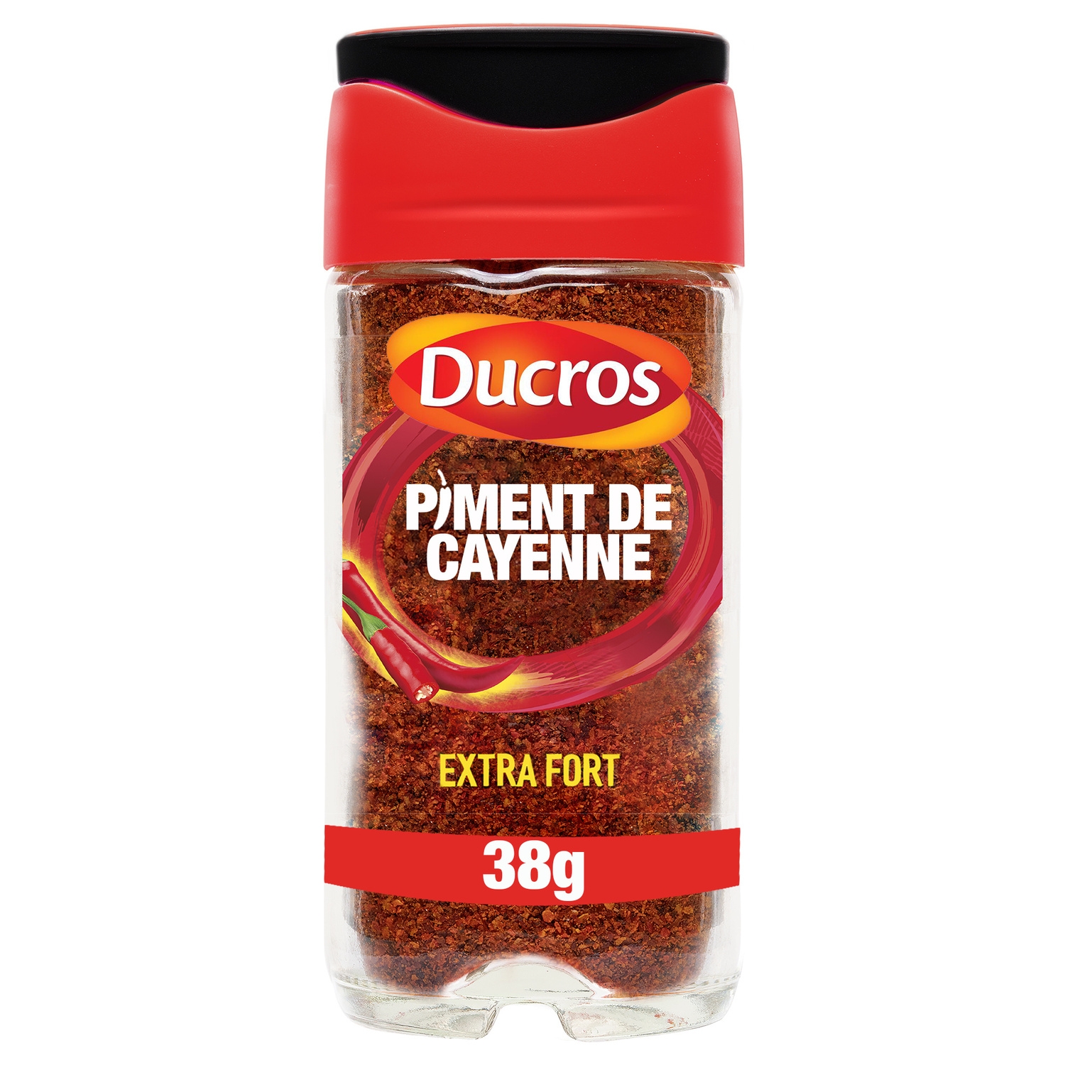 Piment de Cayenne moulu extra fort, flacon 38 g - DUCROS