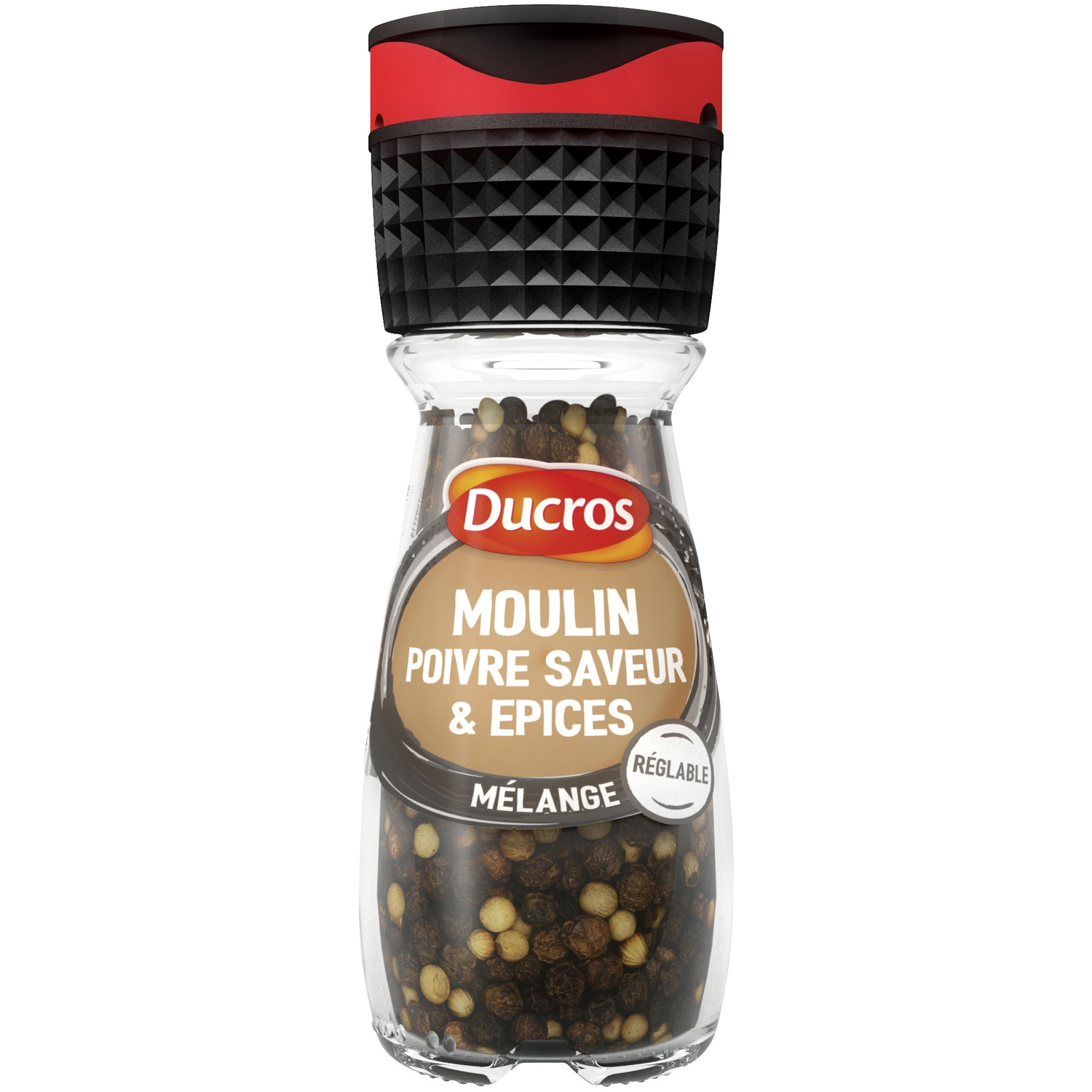 Moulin poivre saveur et épices, mélange réglable 30 g - DUCROS