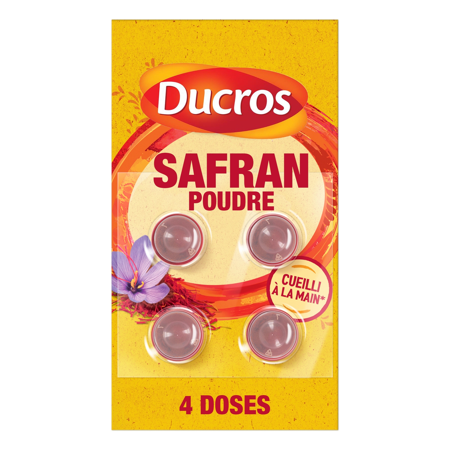 Safran en filaments, 4 doses de 0,1 g - DUCROS