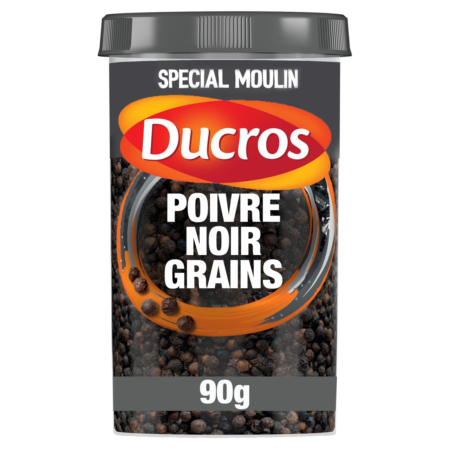 Poivre noir en grains, 90 g - DUCROS
