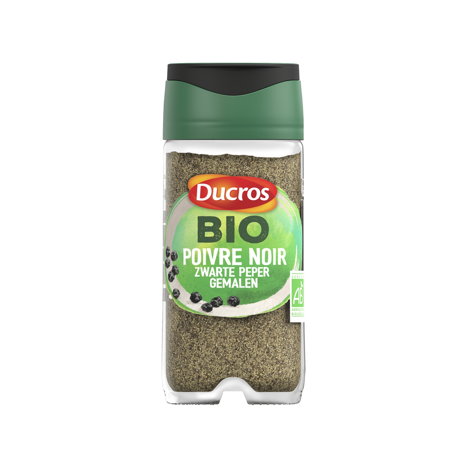 Poivre noir moulu BIO, 43 g - DUCROS