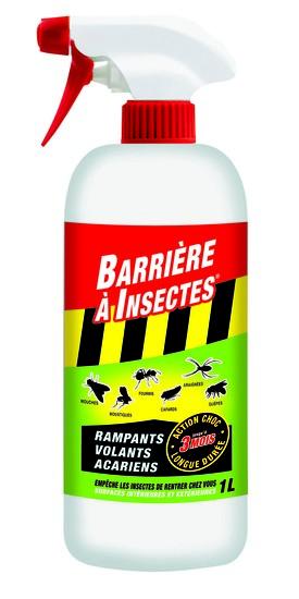 Insecticide ménager rampants, volants et acariens en pulvérisateur 1L - BARRIÈRE À INSECTES