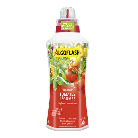 Engrais Liquide Tomate, Légumes 1L - ALGOFLASH