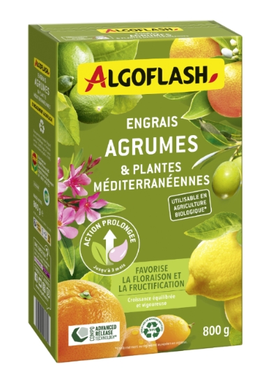 Engrais Agrumes & Plantes Méditerranéennes 800g - ALGOFLASH