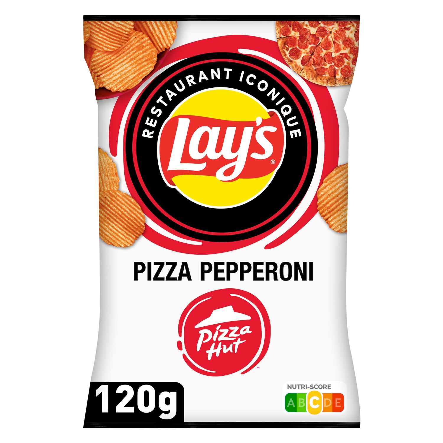 Chipsi ladha ya pizza ya pepperoni Pizza Hut 120 g - LAY'S