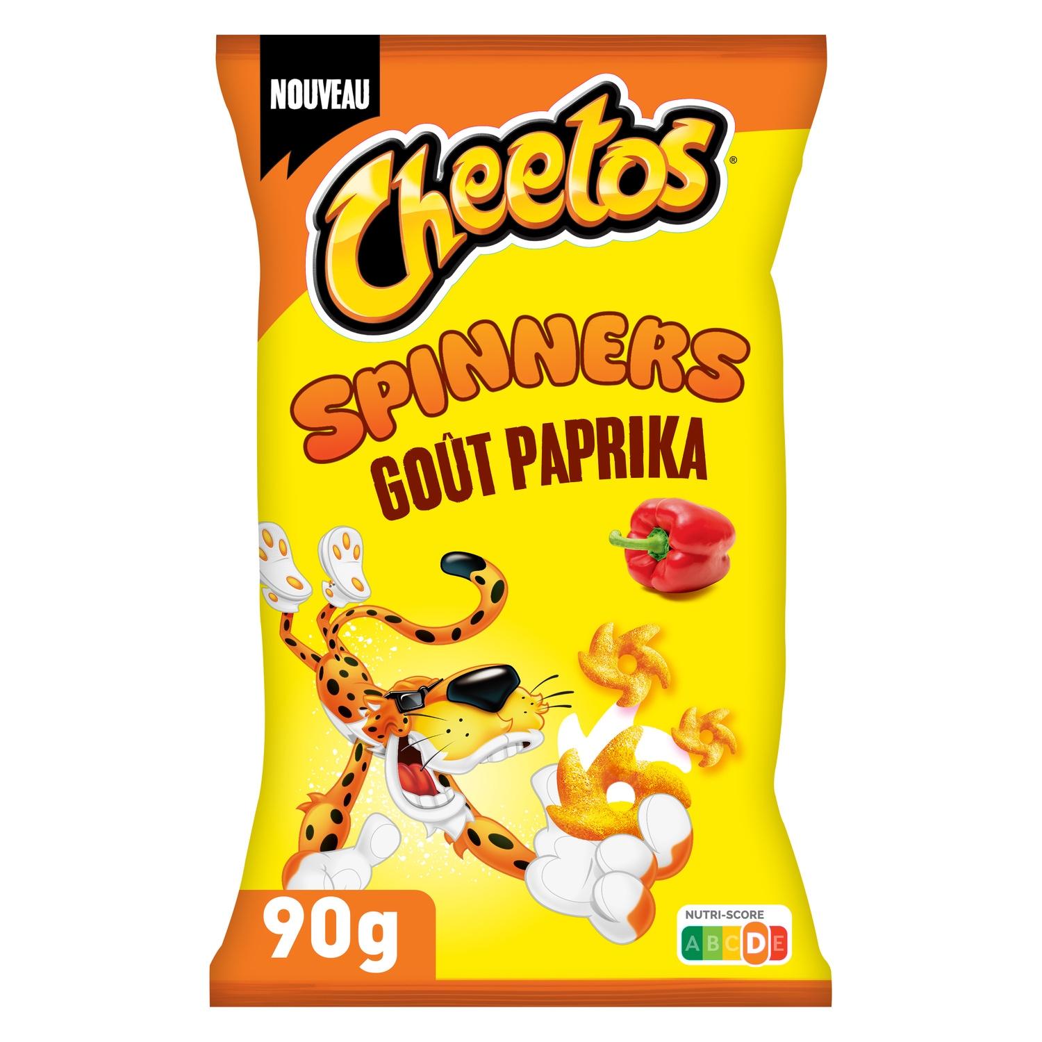Biscuits apéritifs Spinners goût paprika 90 g - CHEETOS