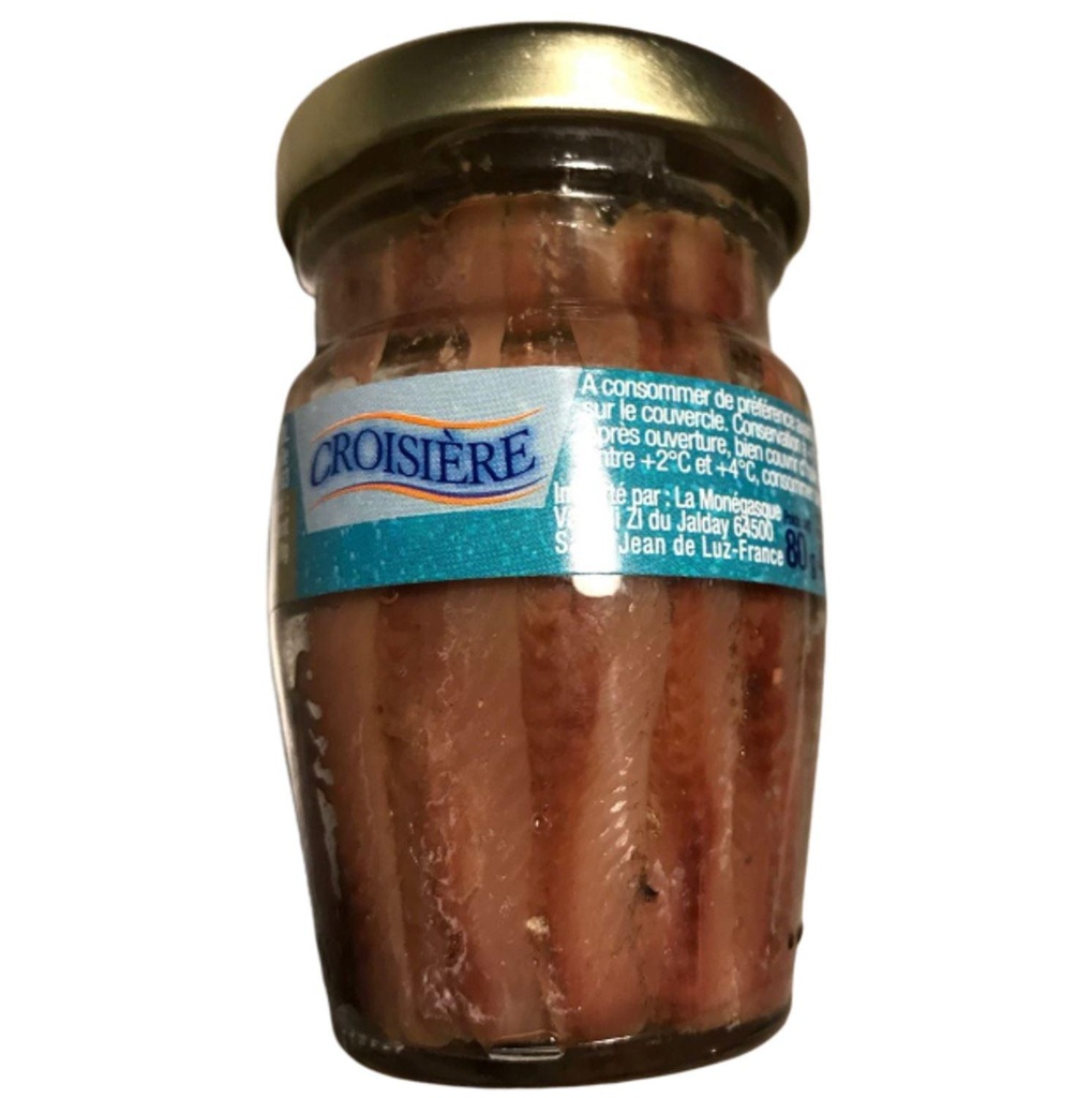 Filets d'anchois en bocal 80 g - CROISIÈRE