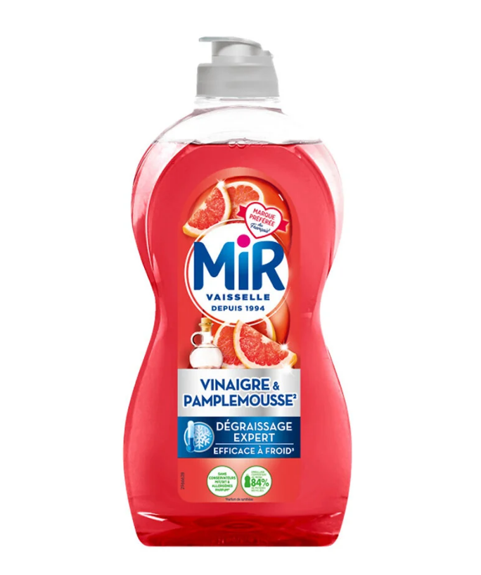 Liquide vaisselle vinaigre et pamplemousse 450 ml - MIR