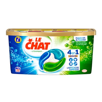 洗濯用カプセル洗剤 Discs L'Expert 4 in 1 x25 - LE CHAT
