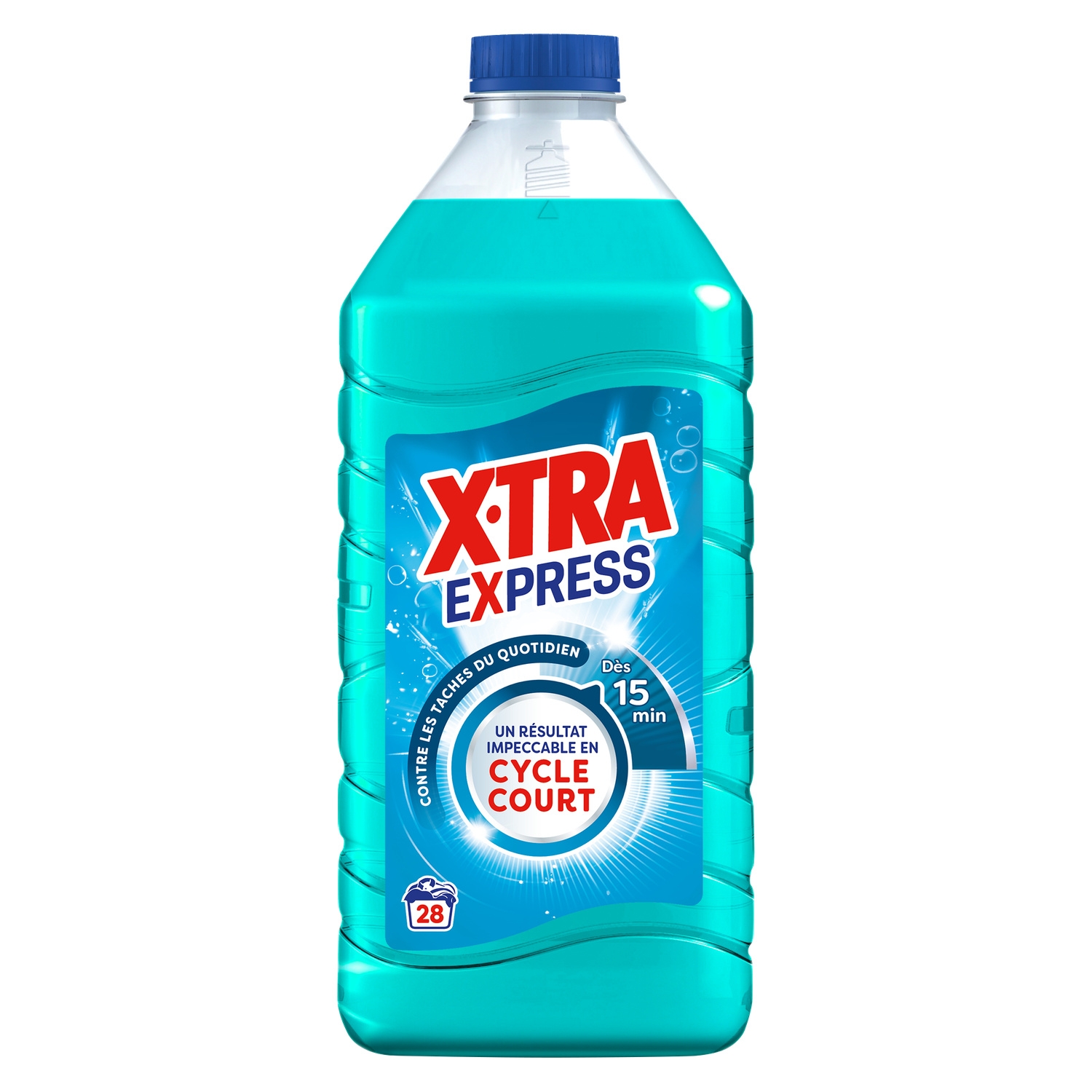 Lessive liquide Express efficacité cycle court, 28 lavages - X-TRA