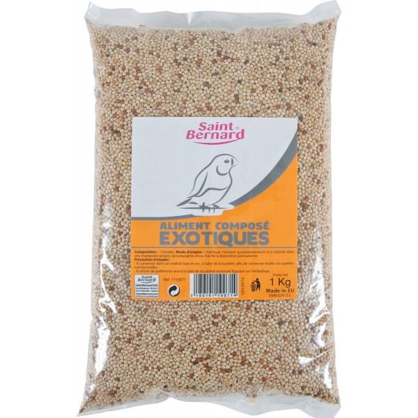 Graines pour oiseaux exotiques 1 kg - SAINT BERNARD