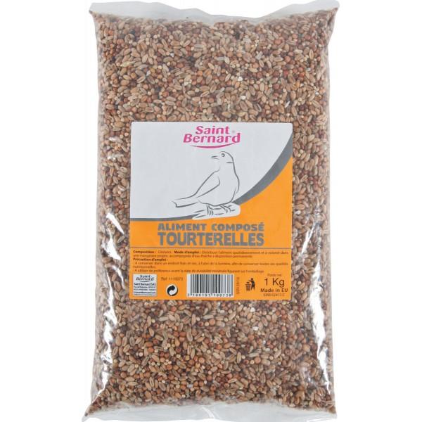 Graines pour tourterelles 1 kg - SAINT BERNARD