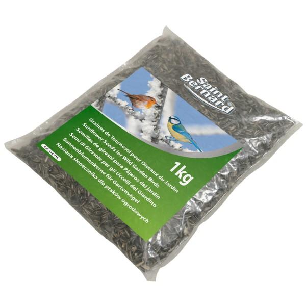 Graines de tournesol pour oiseaux 1 kg - SAINT BERNARD