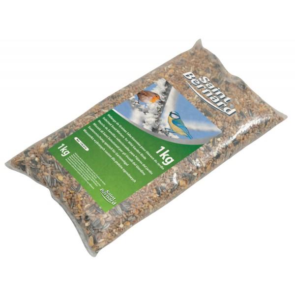 Graines pour oiseaux du jardin 1 kg - SAINT BERNARD
