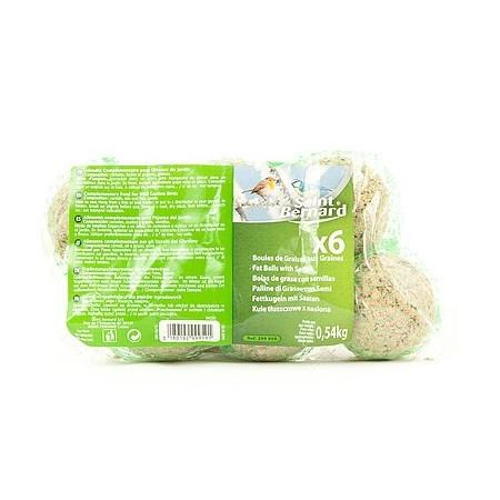 Boules de graisse pour oiseaux, 6 x 90 g - SAINT BERNARD