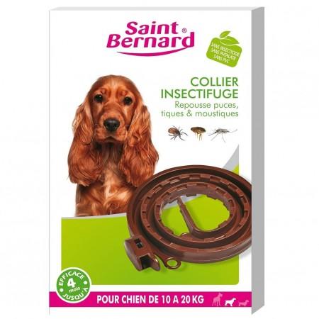 Collier insectifuge pour chien de 10 à 20 kg - SAINT BERNARD