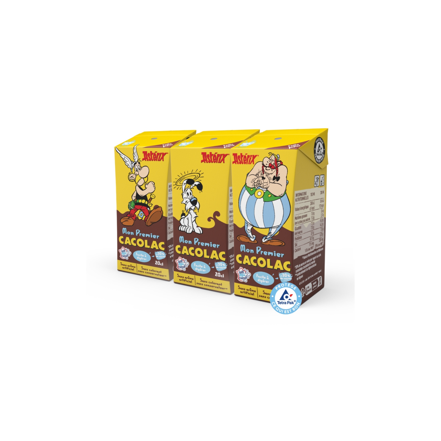 Latte al cioccolato My First a ridotto contenuto di zuccheri 3 x 20 cl - CACOLAC