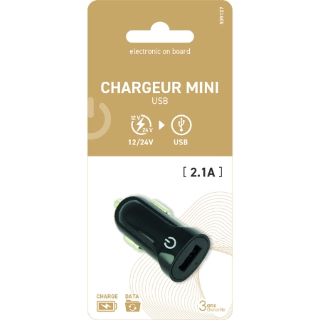 Eob Mini Chargeur Usb 2 1a