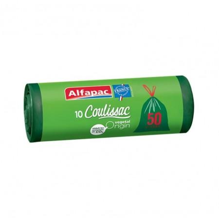 Sacs poubelle avec liens coulissants - 50L - ALFAPAC