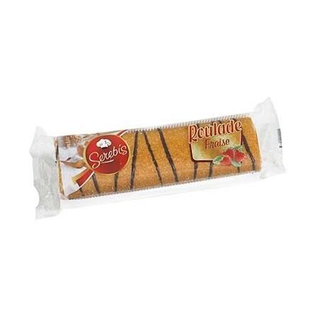 Gâteau roulé à la fraise 300 g - SEREBIS