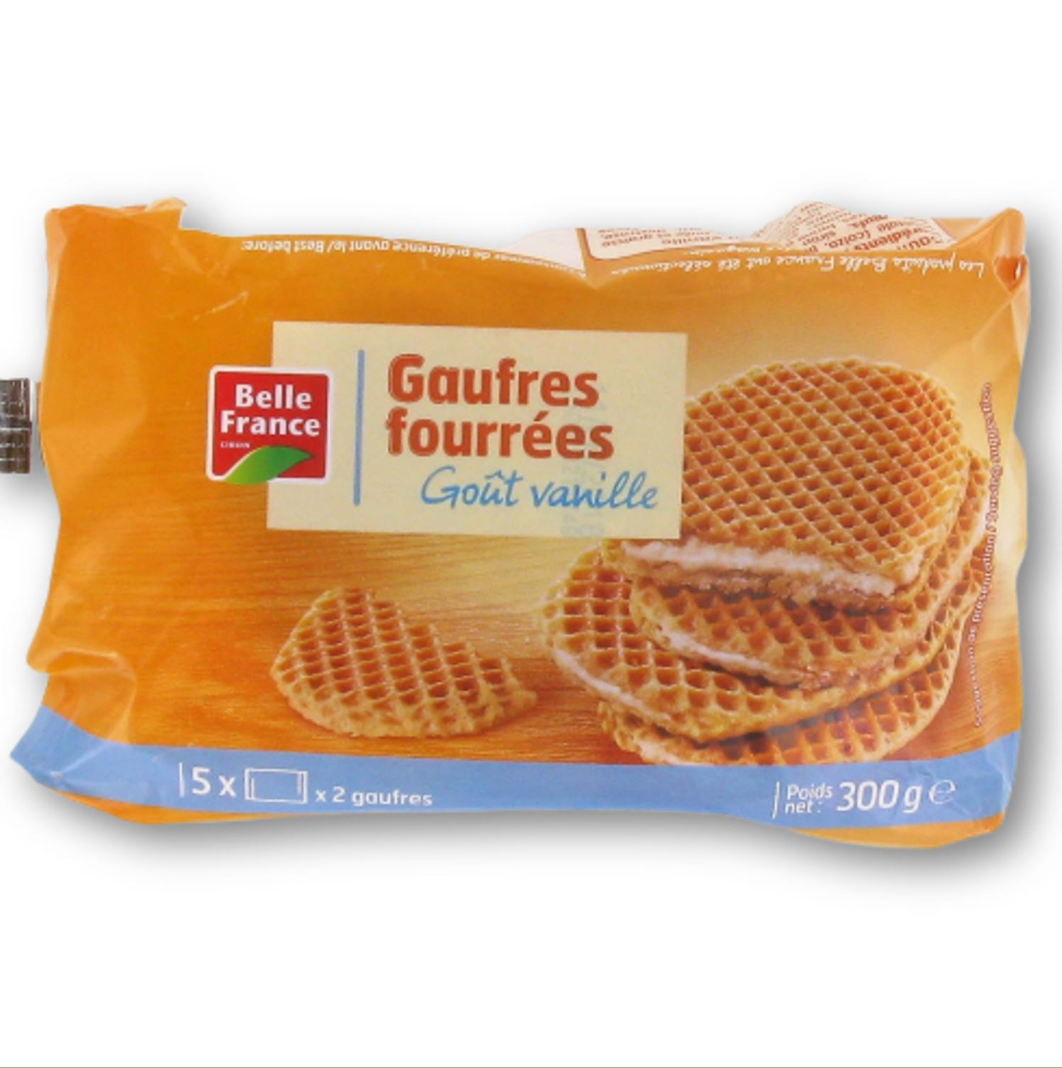 Gaufre Fourree Gout Vanille X 10 Bf Film 300 G - BELLE FRANCE