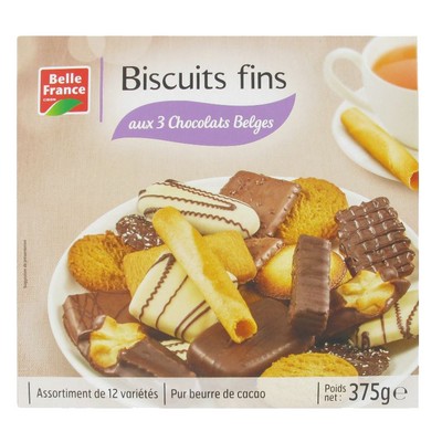 Assortiment Biscuit Fin 12 Varietes Bf Etui 375g - BELLE FRANCE
