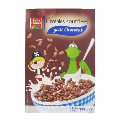 Cereale Soufflee Au Chocolat Bf Etui 375 G - BELLE FRANCE
