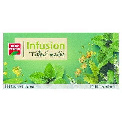 Infusion Tilleul Menthe X 25 Sachets Bf Etui - BELLE FRANCE