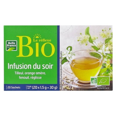 Infusion Du Soir Bio X 20 Sachets Bf Etui - BELLE FRANCE