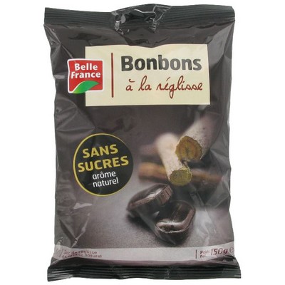 Bonbon Sans Sucre A La Reglisse Bf Sachet 150 G - BELLE FRANCE