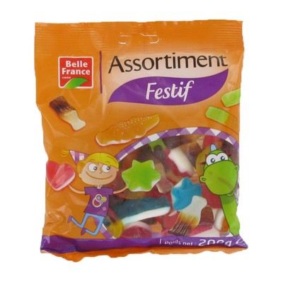 Assortiment Festif Sans Reglisse Bf Sachet 200 G - BELLE FRANCE