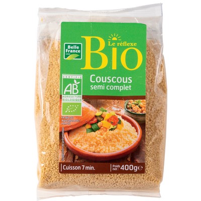Couscous Semi Complet Bio Bf Sachet 400 G - BELLE FRANCE