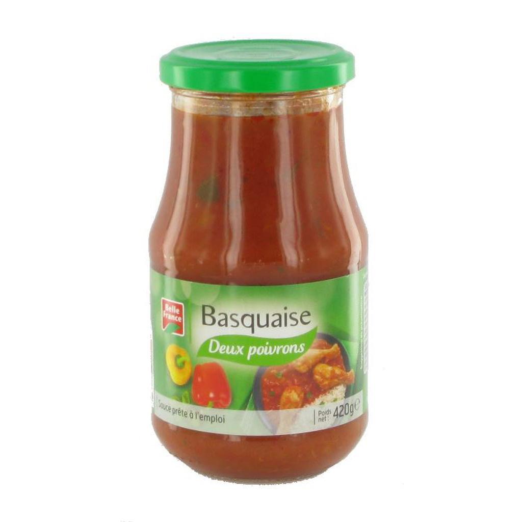 Sauce Basquaise Bf Bocal Verre 420 G - BELLE FRANCE