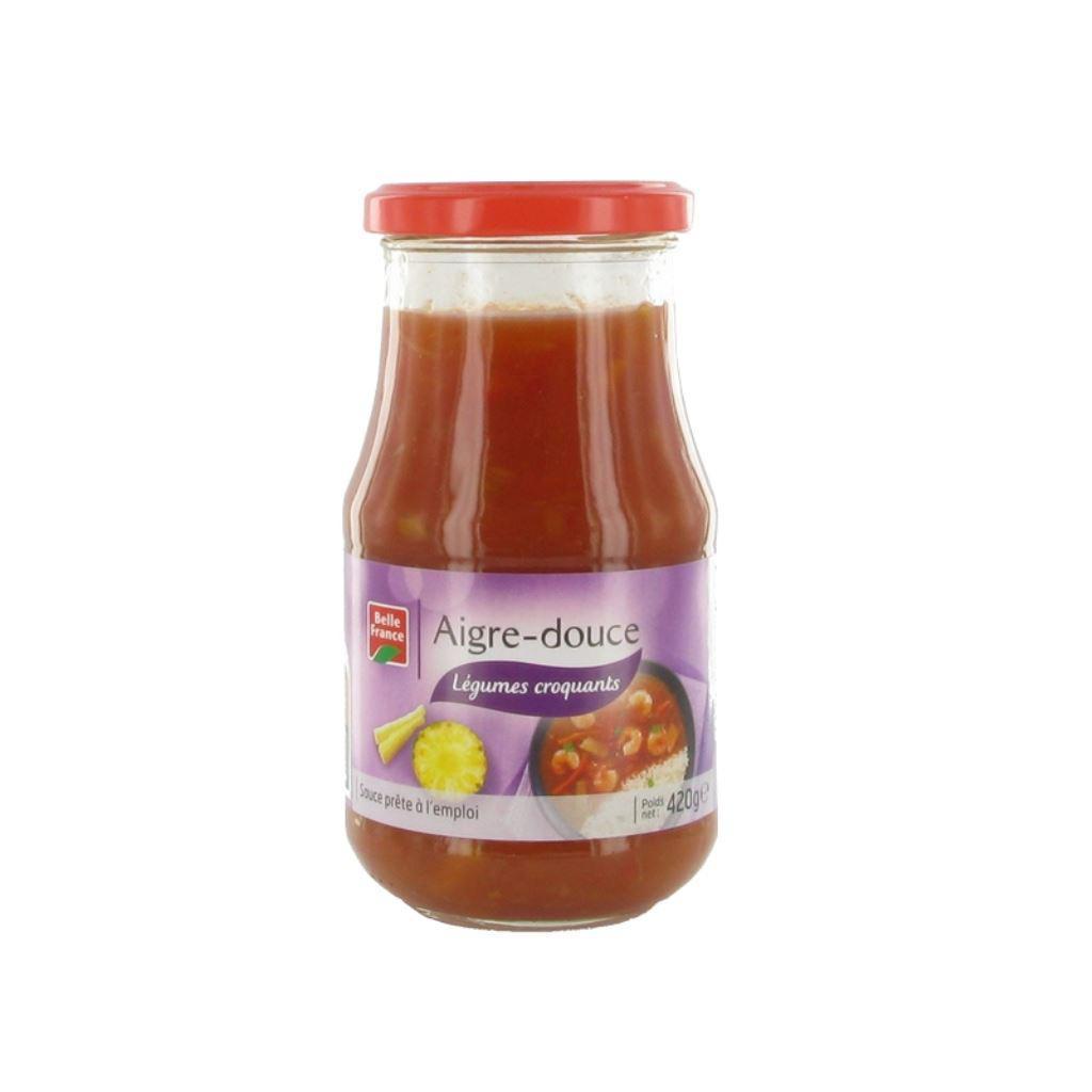 Sauce Aigre Douce Aux Legumes Bf Flacon Verre 420g - BELLE FRANCE
